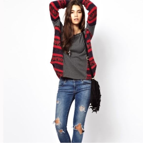 Free People Sinner Sweater Knit Sweatshirt S - Picture 3 of 11